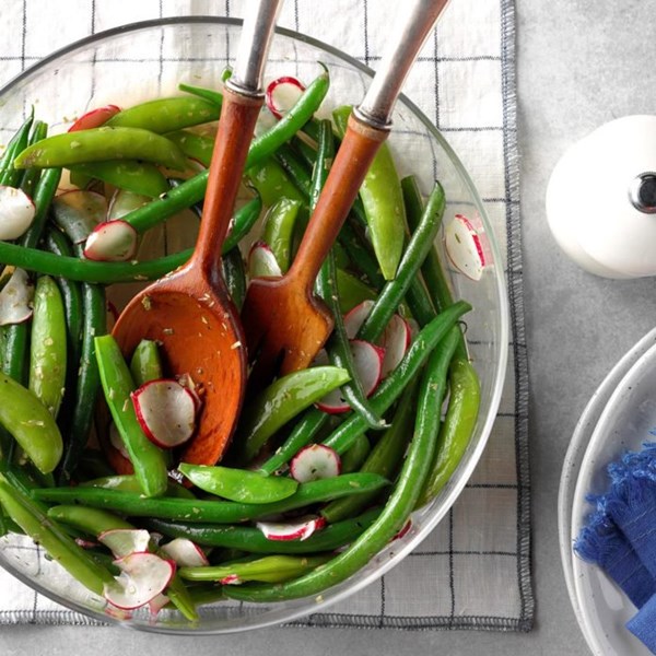 Spring pea & radish salad