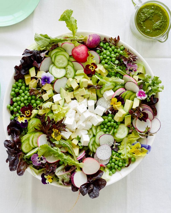 Spring pea salad