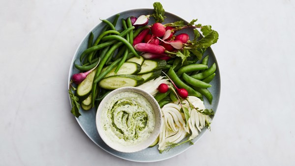 Spring pesto dip