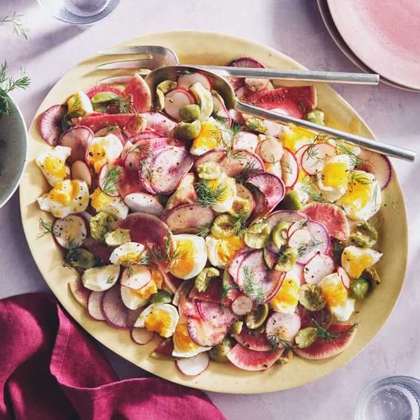 Spring radish and egg salad