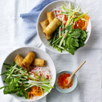 Spring roll bun cha