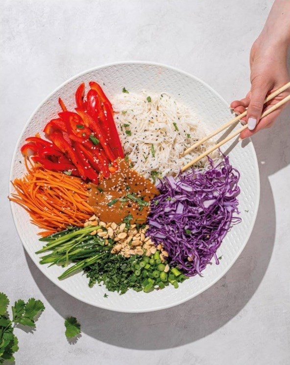 Spring roll salad