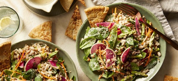 Spring tabbouleh salad 