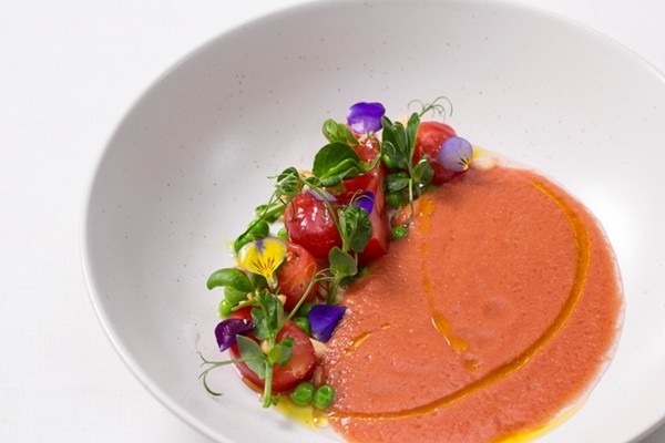 Spring tomato gazpacho