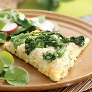Spring turnip frittata