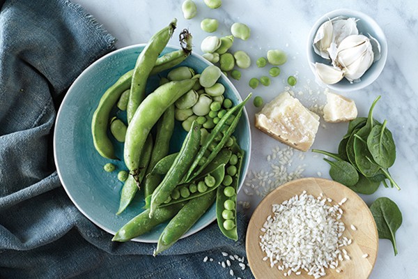 Spring vegetable risotto