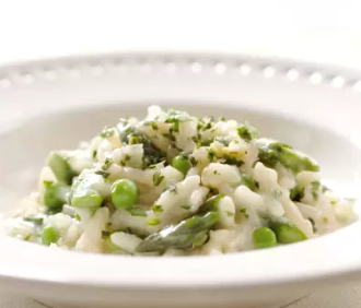 Spring vegetable risotto
