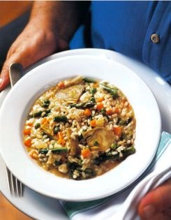 Spring vegetable risotto