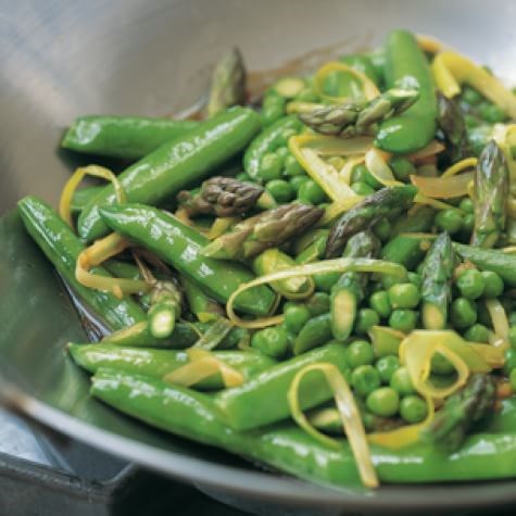 Spring vegetable stir-fry