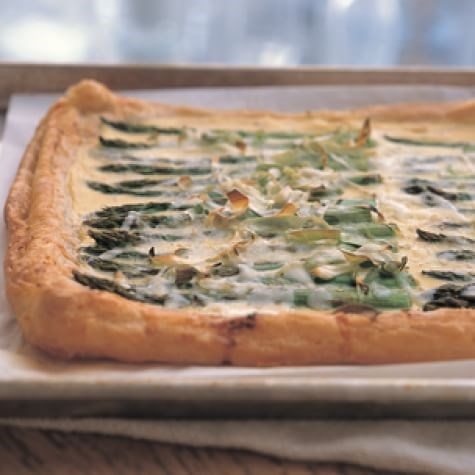 Spring vegetable tart
