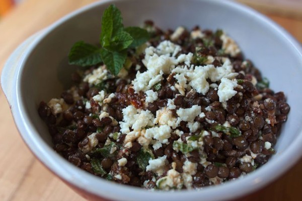 Springtime or anytime lentil salad