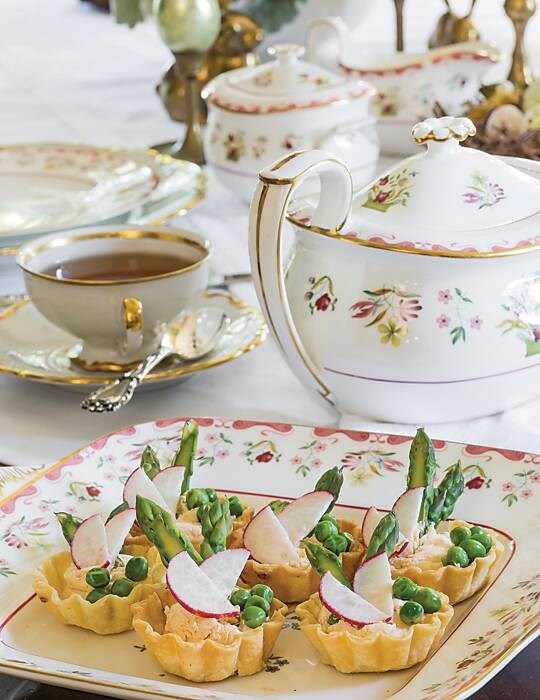 Springtime vegetable tartlets