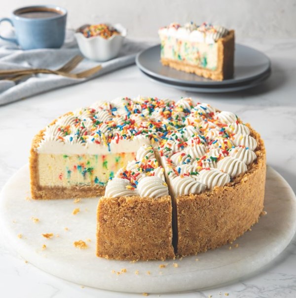 Sprinkle cheesecake
