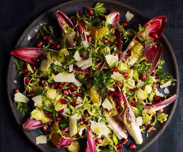 Sprout & pomegranate salad