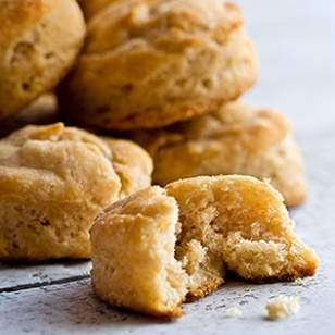 Sprouted-wheat biscuits