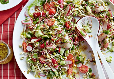 Sprouting kachumbar salad