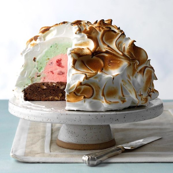 Spumoni baked Alaska