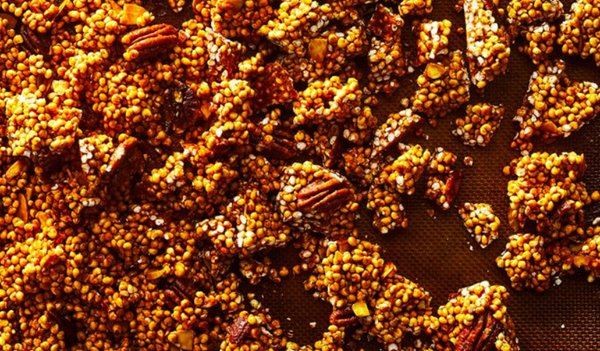 Sqirl's puffed granola (aka Turmeric millet-nola)
