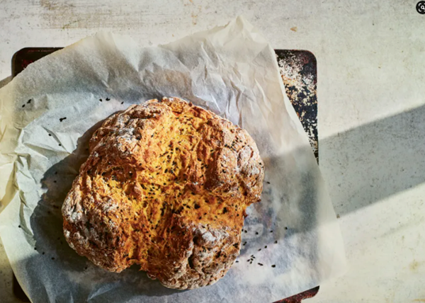 Squash & nigella seed soda bread