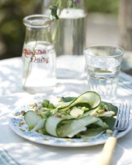 Squash & peas salad