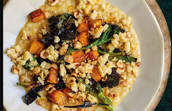 Squash & truffle cheddar risotto
