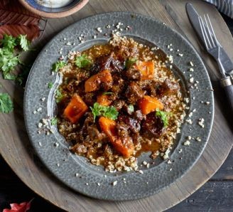 Squash & venison tagine 