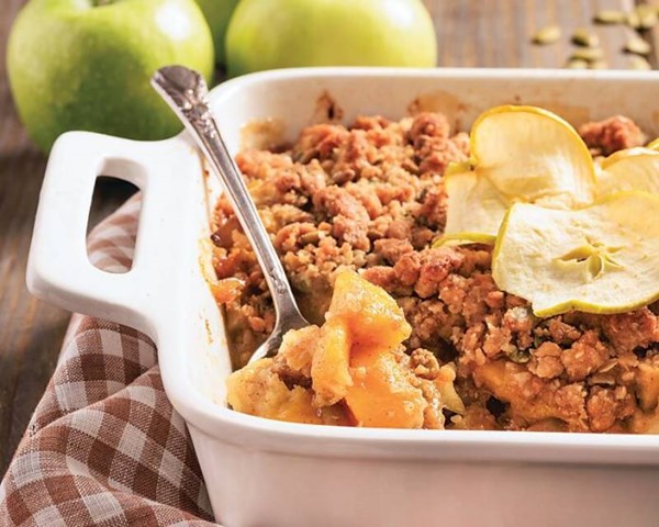 Squash and apple crisp