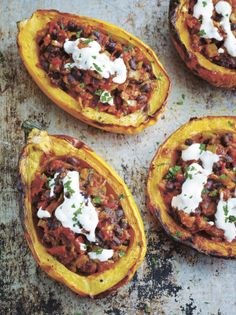 Squash and black bean chilli