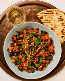 Squash and fennel agrodolce
