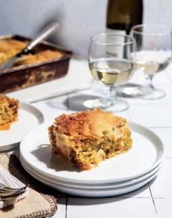 Squash and mushroom pie (Kolokythopita almyri) [Neni Panourgia]