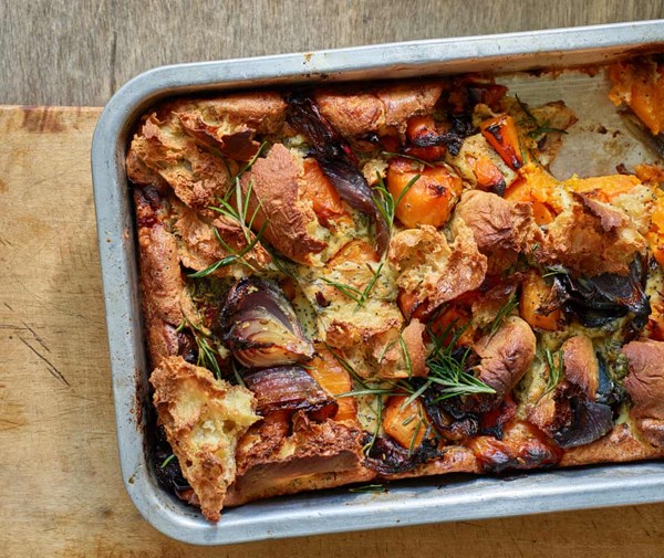 Squash and poppy seed toad in the hole