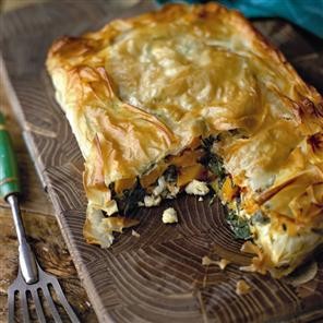 Squash and spinach pie