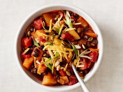 Squash-black bean chili