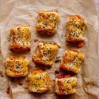 Squash, rosemary and pine nut rolls