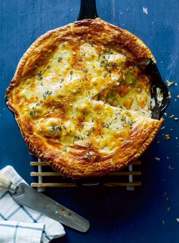 Squash skillet pie