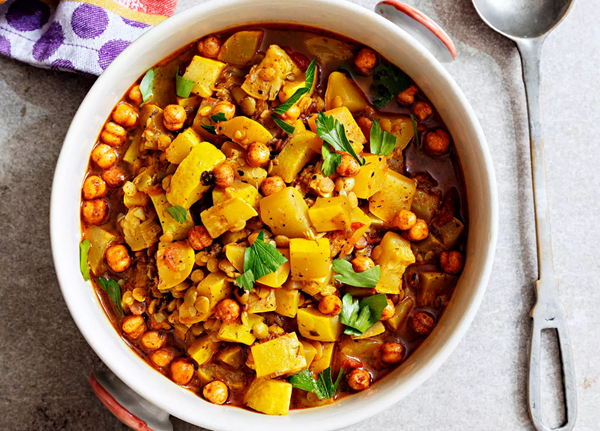 Squash with chana daal
