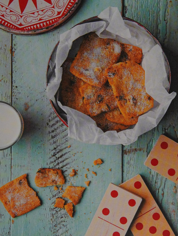Squashed-fly cherry spelt biscuits
