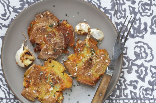 Squashed potatoes