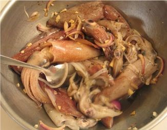 Squid adobo