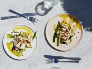 Squid and cucumber
