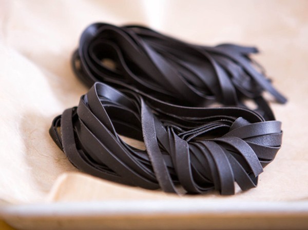 Squid ink fresh pasta
