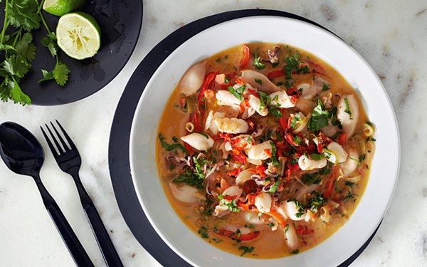 Squid mocqueca, a Brazilian-style stew