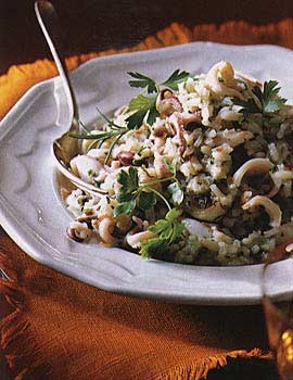 Squid risotto