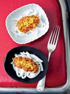 Squid spaghetti with spicy miso Bolognese (Spaghetti alla Giapponese)