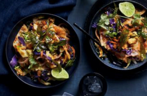 Sri Lankan cabbage and roti stir-fry (Kottu roti)