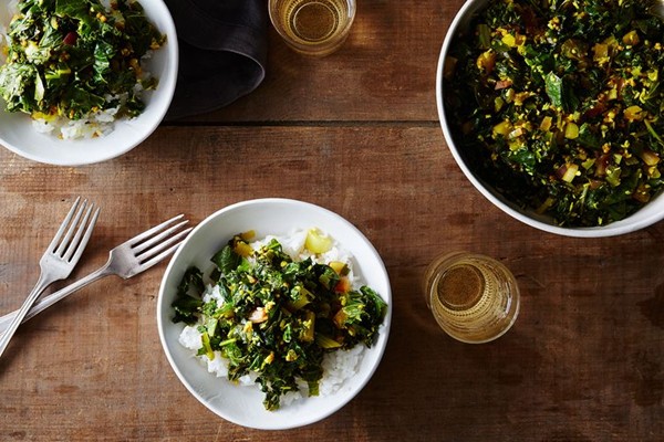 Sri Lankan kale mallung