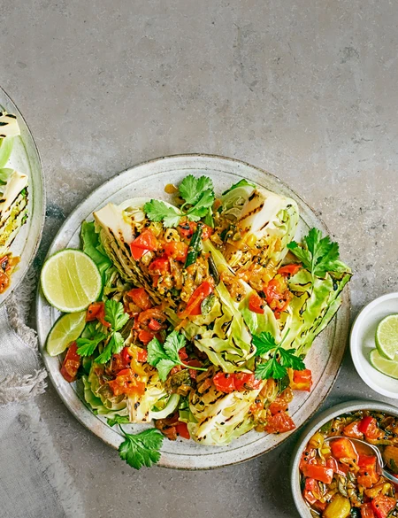 Sri Lankan spiced grilled cabbage