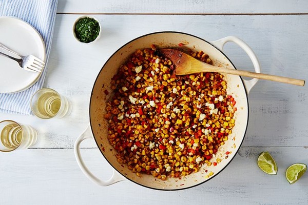 Sriracha-lime corn salad