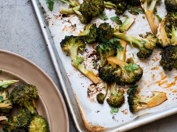 Sriracha-roasted broccoli [Todd Porter and Diane Cu]