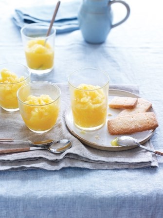 St Clement's granita & shortbread